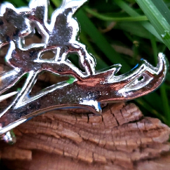 Rare 1940s Colorful Bird Duette Enamel Fur Clip - Picture 12 of 12